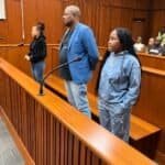 Rirhandzu Tibana, Jabulani Maluleke and Charlotte Tibana at the Polokwane Magistrate's Court. Photo: Supplied