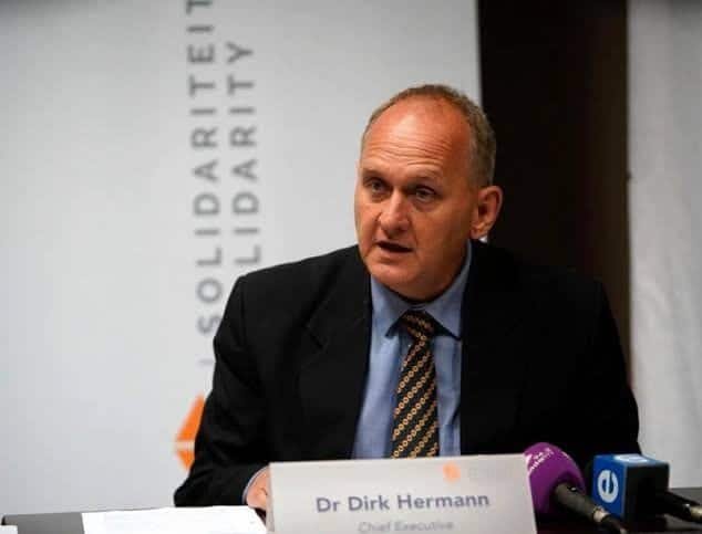 Solidarity Chief Executive Dr Dirk Hermann