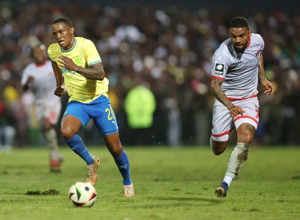 Mamelodi Sundowns were forced to settle for a draw after surrendering a late lead against Chippa United. Photo: Mamelodi Sundowns