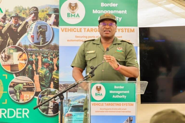 Border Management Authority (BMA) Commissioner Dr Michael Masiapato welcomed additional funding announced by Finance Minister Enoch Godongwana, describing it as an important step towards equipping the authority to respond to increasing demands at the country’s ports of entry and along its borders. Photo: BMA