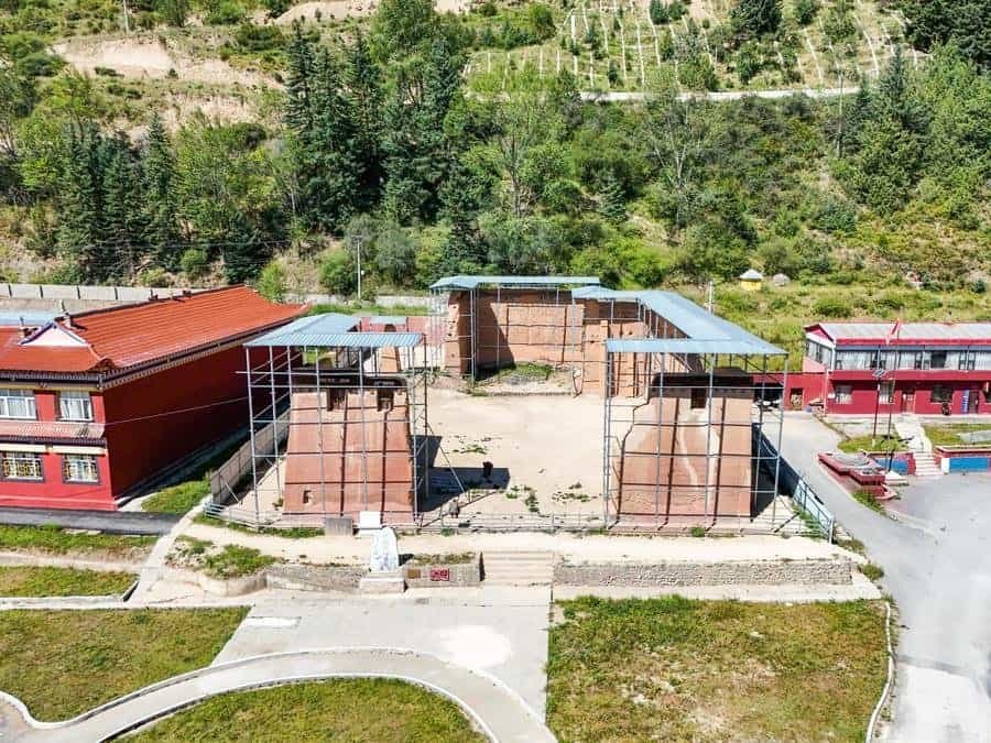 A drone photo taken on Sept. 3, 2026 shows the site of Baxi Meeting in Ruoergai County, southwest China's Sichuan Province. (Xinhua)