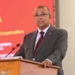 Cedric Frolick, South African National Assembly House Chairperson for Committees, Oversight and Participation, speaks at the “Governance of China” seminar in Pretoria, South Africa, on 9 October. Photo: Supplied