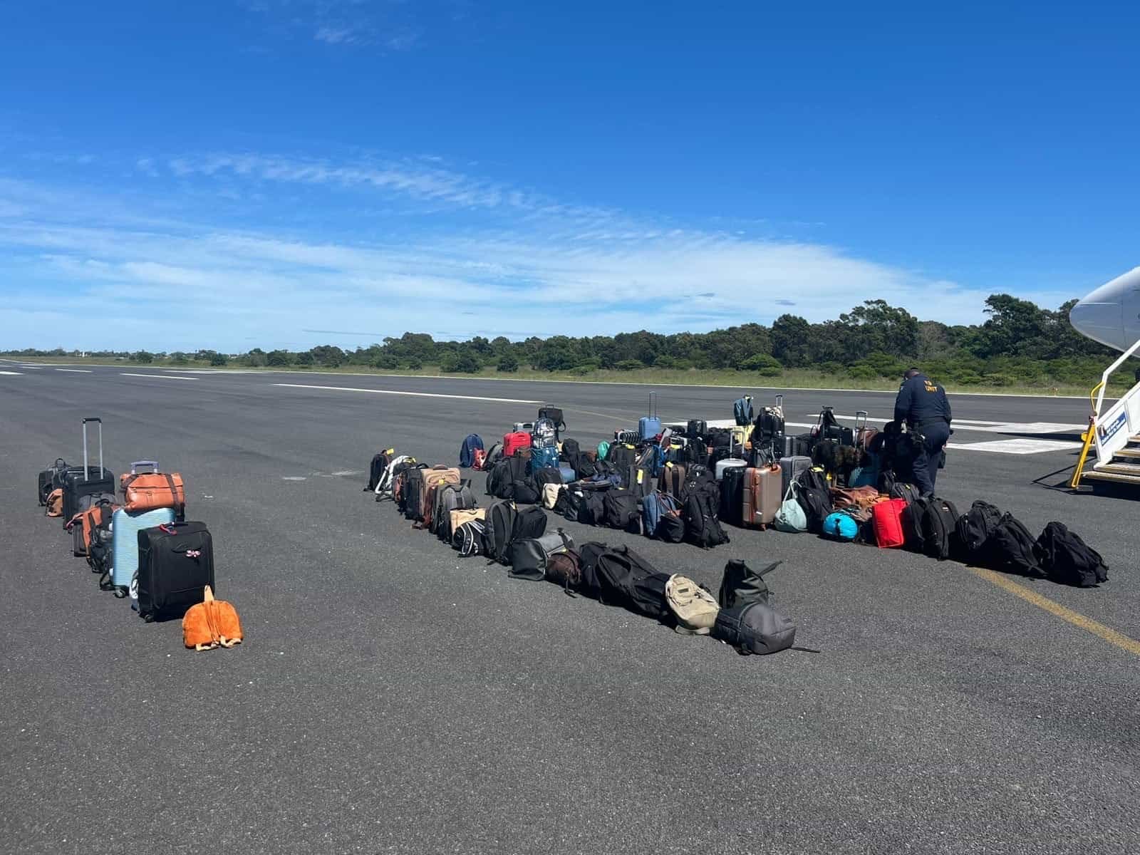 The South African Police Service (SAPS) confirmed that the threat was a false alarm after a systematic search of the FlySafair aircraft and luggage at the King Phalo Airport on Wednesday. Photo: SAPS