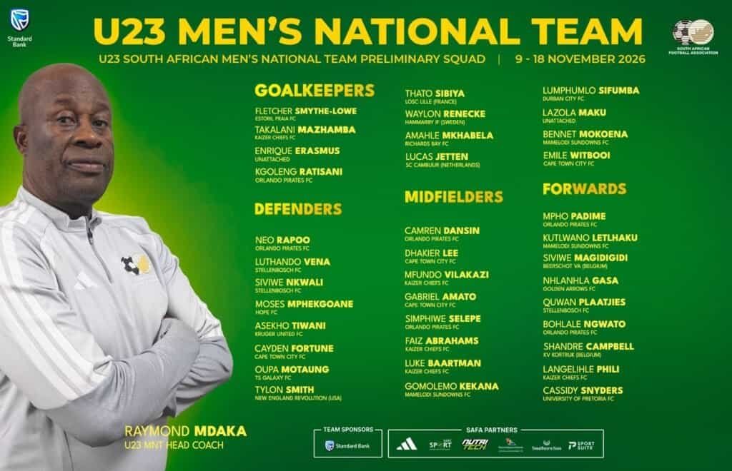 Mdaka Widens Selection Pool as South Africa Chase LA 2028 Olympic Dream